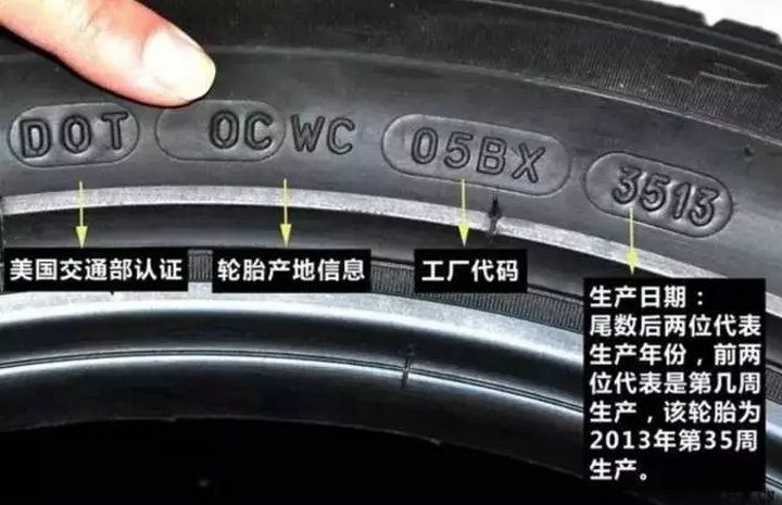 如何查看汽车轮胎的生产日期