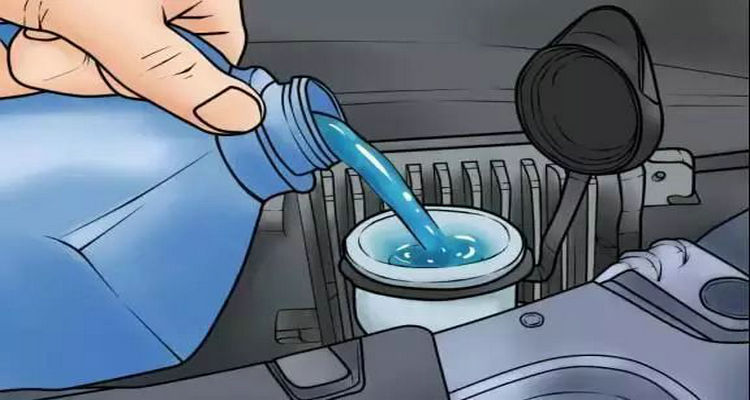 汽车里的玻璃水怎么放出来