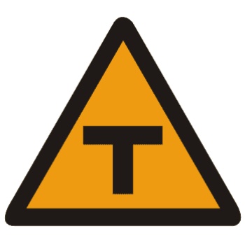 T形交叉路口标志