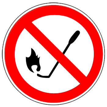 <b>禁止明火作业标志</b>标志图片