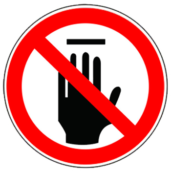 禁止触摸标志标志图片