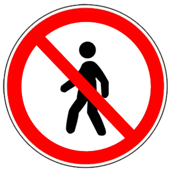 禁止通行安全标志标志图片