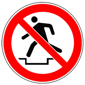 禁止跨越标志标志图片