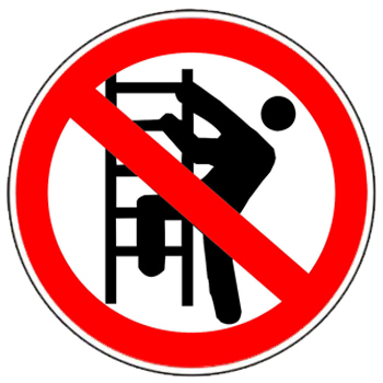 <b>禁止攀登标志</b>标志图片