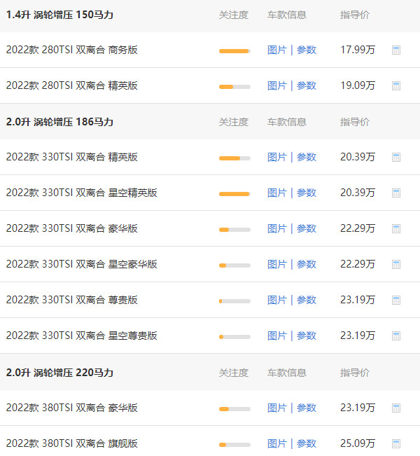 大众帕萨特330豪华版落地多少钱 帕萨特330豪华版落地24万