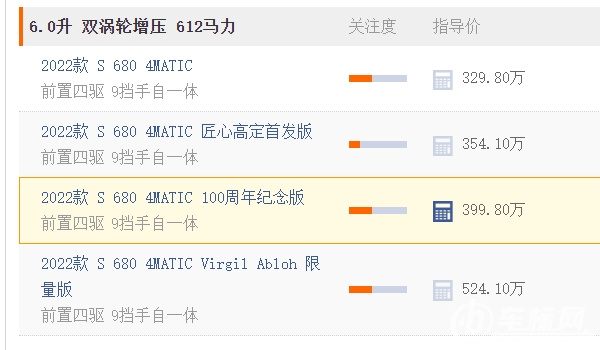迈巴赫vs680报价 迈巴赫vs680新车售价329.80万元