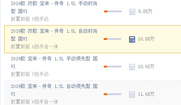 大众宝来自动挡价格 大众宝来自动挡价格是10.88万元