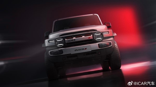暴躁方盒子！奇瑞iCAR V23S曝光：455马力一脚加速灵魂出窍