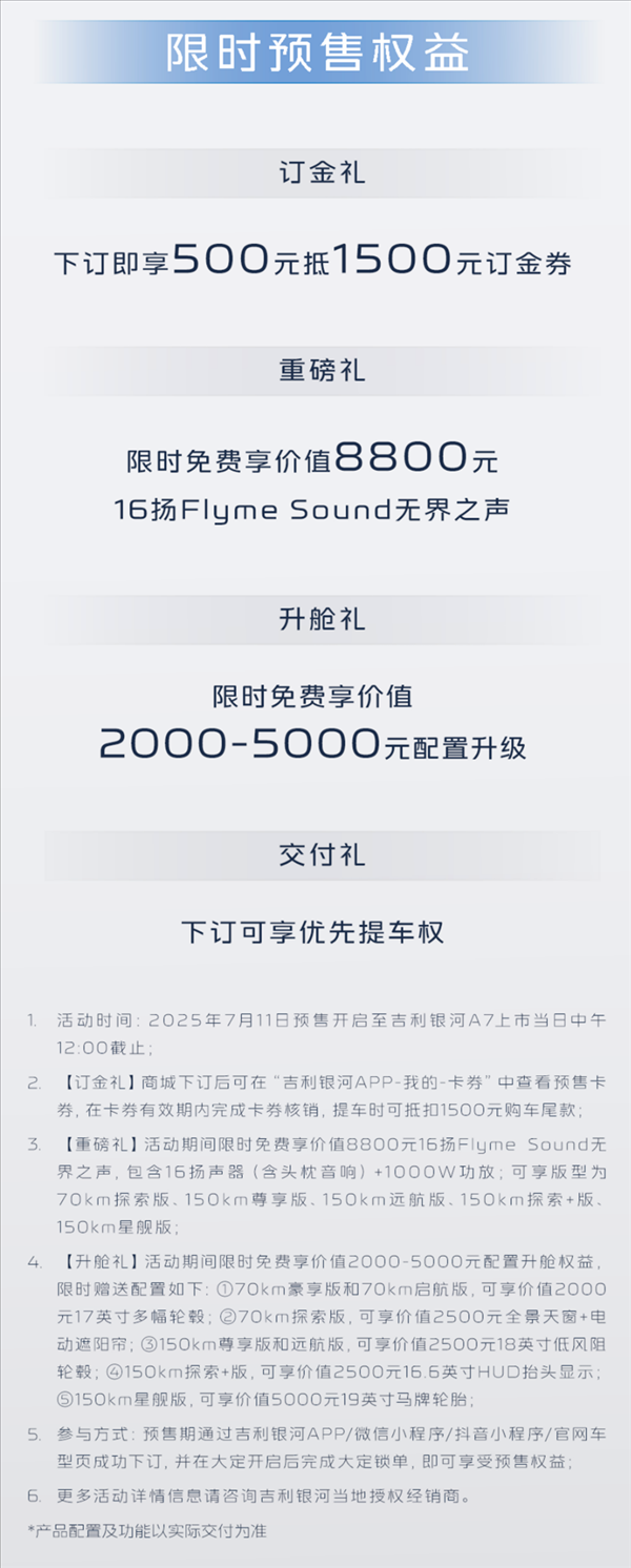 吉利真拼了！续航2100km的全新银河A7新增两车型：售价降至9.78万