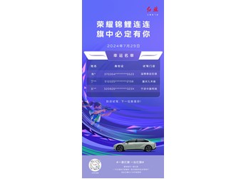 首批“锦鲤”已领奖!一汽红旗向幸运粉丝交付红旗EH7 封面图