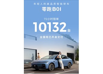 4.77米的纯电轿车只卖8.98万!零跑B01上市72小时锁单破万台 封面图