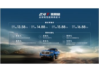 够劲!够省!够可靠!2.4 T乘用炮全系车型全面上市 售价13.58万元起 封面图