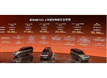 吉利银河战舰700上市：AI全地形硬核SUV 16.98万元起 封面图