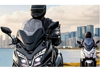 极速138km/h 豪爵龙骨踏板摩托车旅行者TVL350发布 封面图