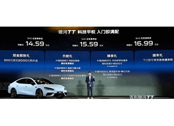 比Model 3便宜9万！吉利银河TT预售：14.59万元起 封面图
